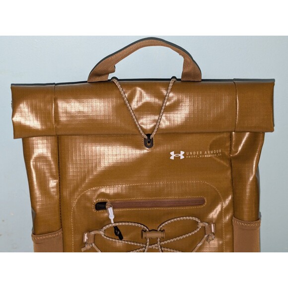 Under Armour UA Summit Small Backpack Coyote Camel Brown Waterproof $140 NEW - Picture 10 of 16